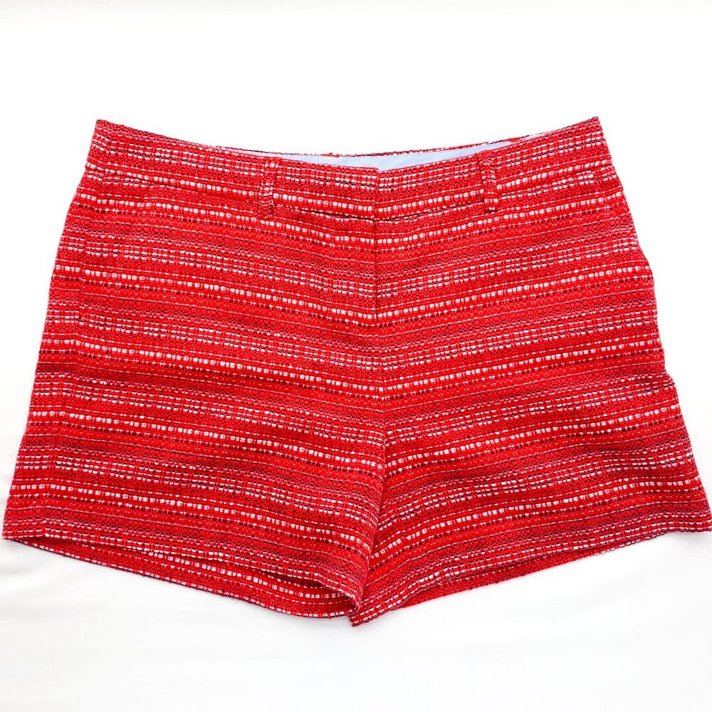 ARTISAN NY Red Tweed Shorts Women's Size 8 LOW RISE W Pockets